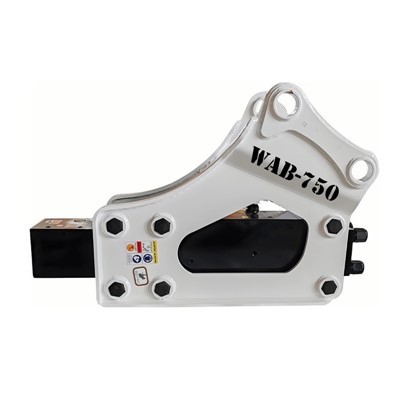 Hydraulický rozbíjač kameňov s dlátom typu SB43 75mm pre tonové rýpadlo 6-9